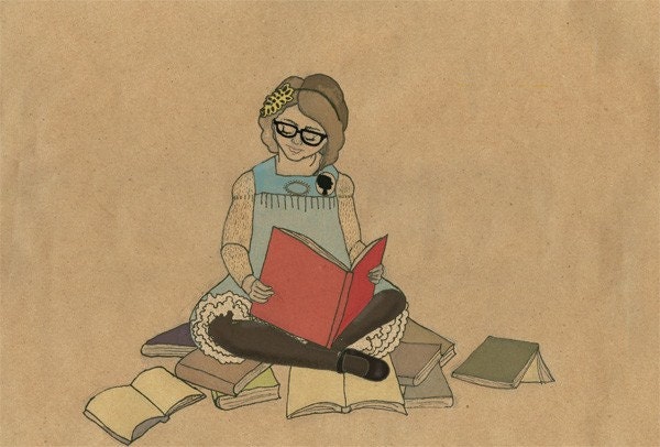 Read a Book, Print of original art