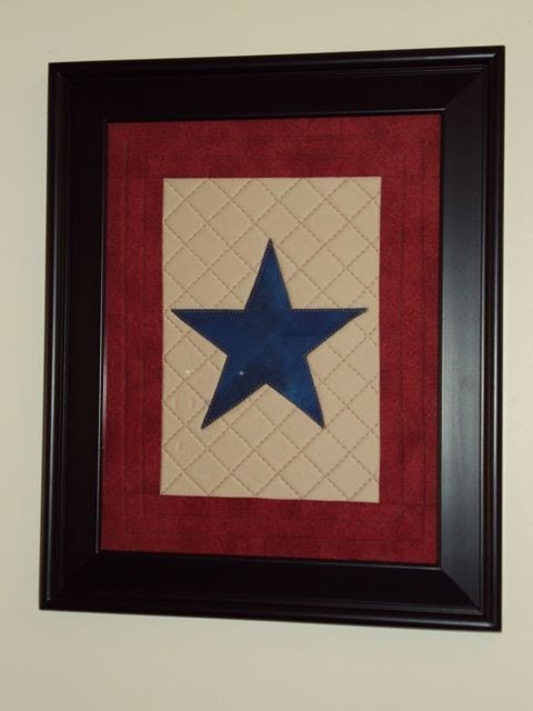 Large Blue Star Service Banner (Unframed)