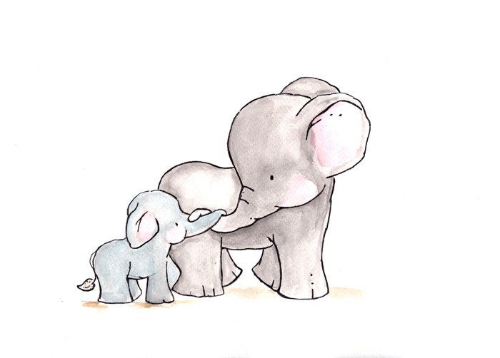Child Art Print Baby 8x10 Archival Print