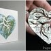 Handcut Map Art. Made to Order. You Pick the Two Locations. Two Hearts Beat As One Original Design by PaperCutWorks