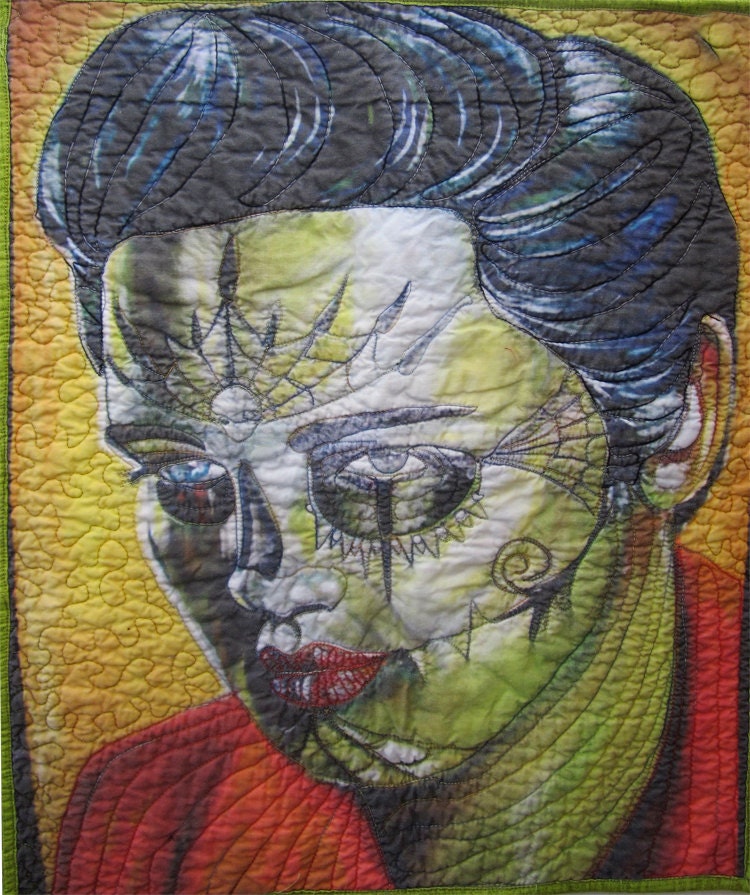 Elvis is in the Building Queen Size Quilt Custom Order