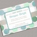 Printable Boy Baby Shower Invite - Custom Shower Invitation - Green Blue - 826