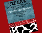 Western Birthday Invitation Cowboy Cowgirl Invitations Printable or Printed Il_170x135