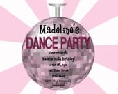 Disco Dance Birthday Invitation Disco Ball Invitations Printable or Printed Il_170x135