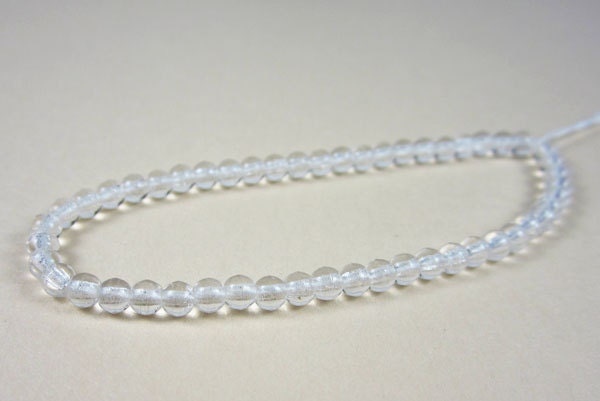 Czech Glass 3mm Crystal Rounds
