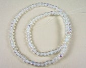 Czech Glass 3mm Crystal AB Rounds