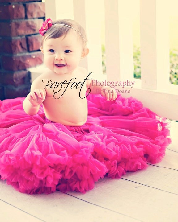 Fushia Rasberry Pink w/ Ivory Vintage Small Flower w/ skinny stretch ivory elastic headband  newborn, Baby, Infant, Adult Photography