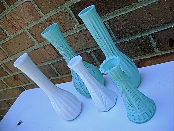 Retro Beach Bungalow Style Bud Vases