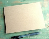 100 A7 Kraft folded Cards: 100 Kraft Cards, brown cards, Kraft grocery bag, Eco-Friendly Cards, Recycled Greeting Cards, 5 1/8" x 7" or 5x7