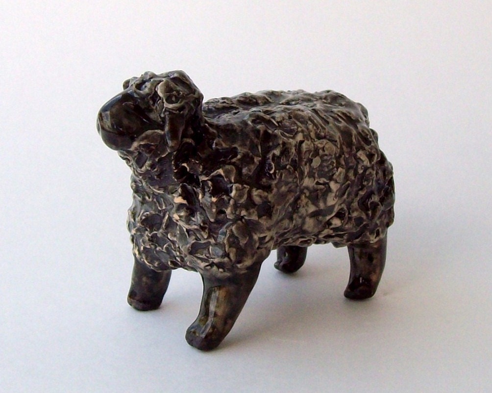 Black Sheep Handmade Ceramic Sculpture