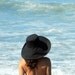 Classic Black Sun Hat Womens Wide Brim in cotton by Freckles California Size Small Medium Large or X Large