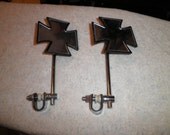 Original 1970's NOS Maltese Cross Motorcycle/Bike Mirrors RARE