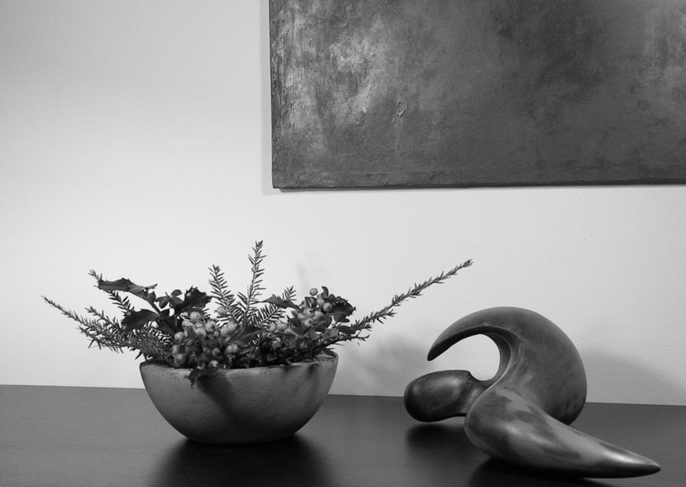 Gray Concrete Bowl