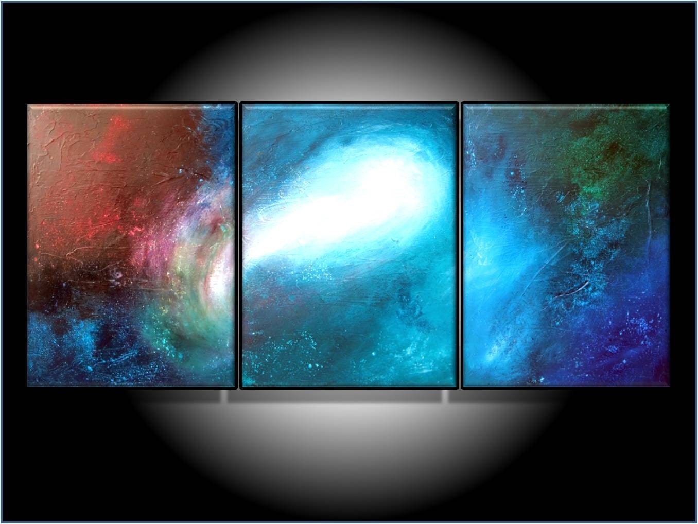 Art Sale. Great Savings. MODERN ABSTRACT ART. ORIGINAL PAINTING. 24 X 54, LARGE PAINTING. TEXTURED PAINTING. DEEP SPACE PAINTING. TITLE SHOOTING STAR. by RenaeSchoeffelArt