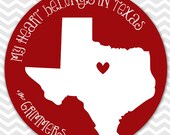 Custom Melamine State Plate -- Texas (every state available) Il_170x135