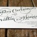 Vintage Wedding Invitation Elegant and Modern Calligraphy Script -Shabby Chic