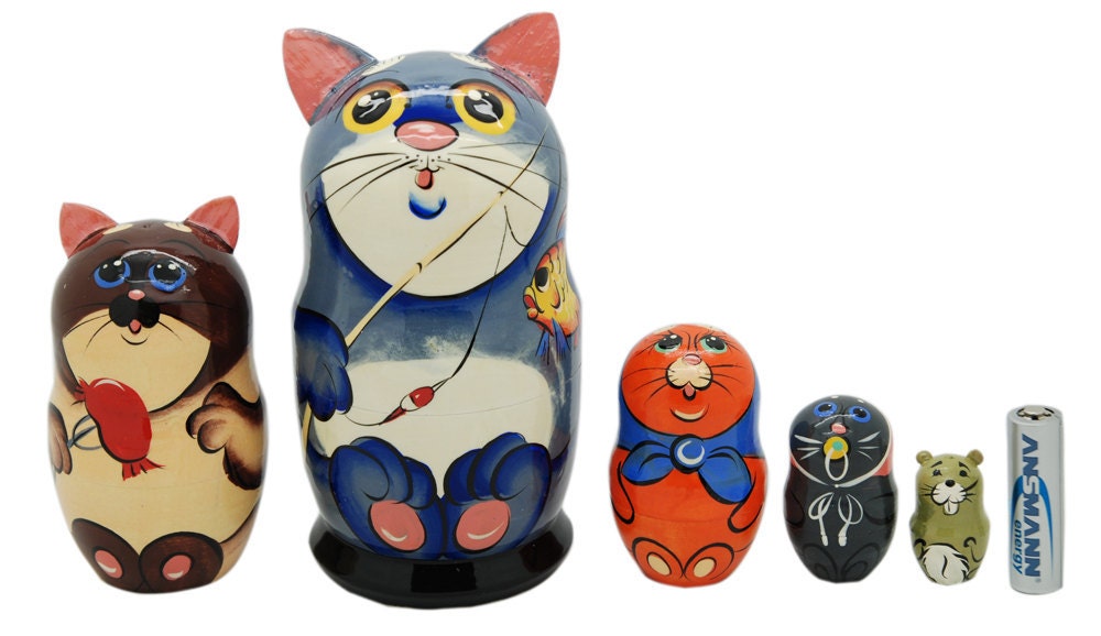 cat nesting dolls