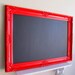 RED FRAMED CHALKBOARD Red and Black Wedding Decor Restaurant Menu Kitchen Chalkboard Baroque Frame Wedding Menu 26inx36in