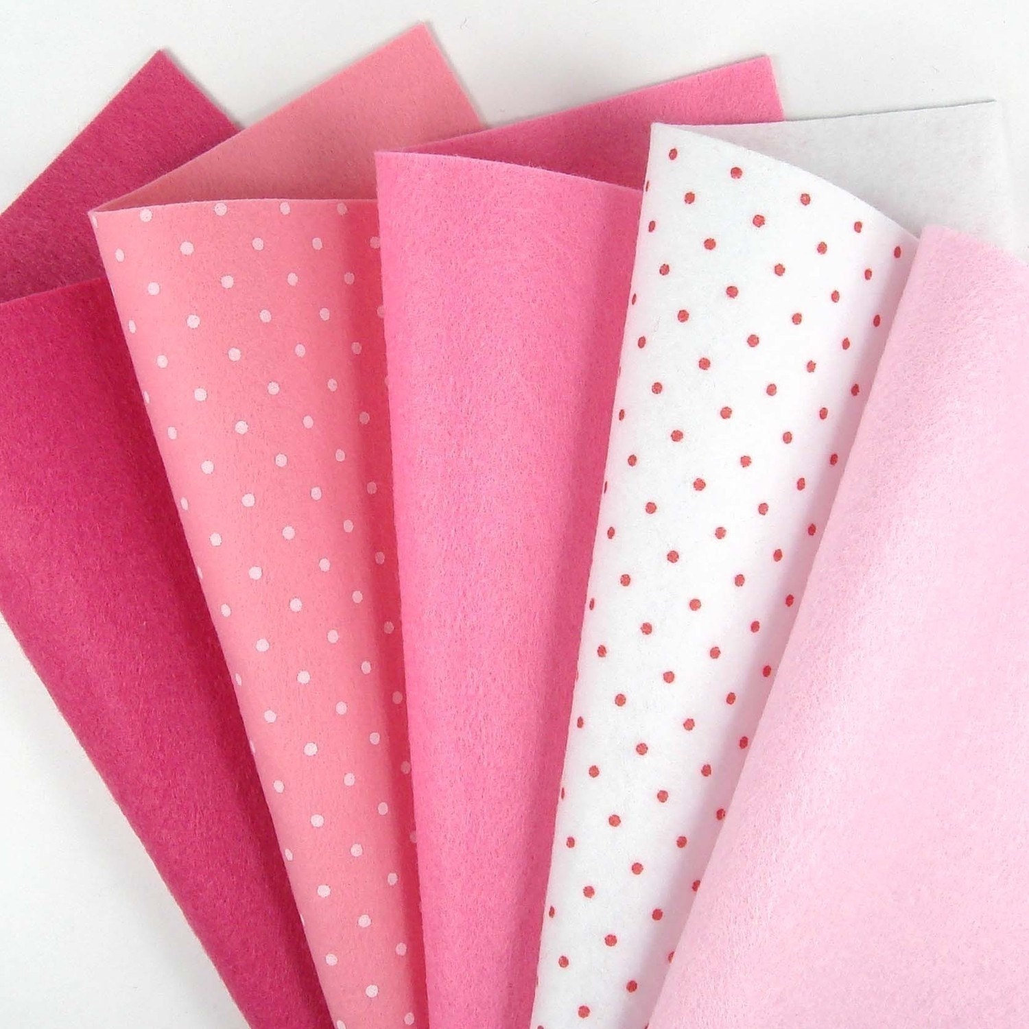 5 Colors Felt Set - Pink Mix