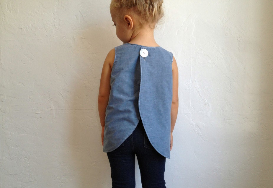 tulip pinafore top / pdf sewing pattern 12 months to 5t EASY SEWING