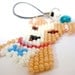 Custom Beaded Dog Charm on Cell Phone Strap (Reserved)