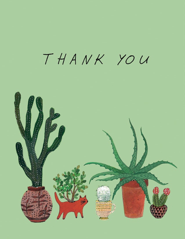 cactus roundup thank you card