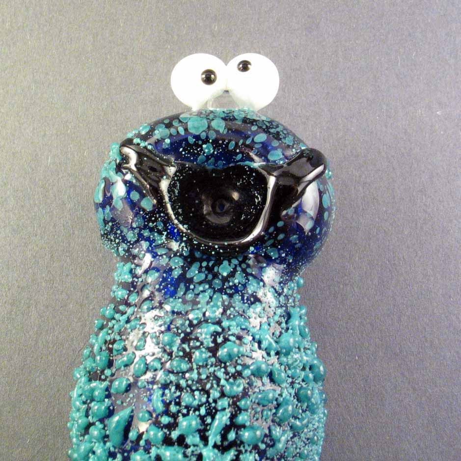 Glass Pipe - Custom Munchie Monster -Hedcraft Glassworks-
