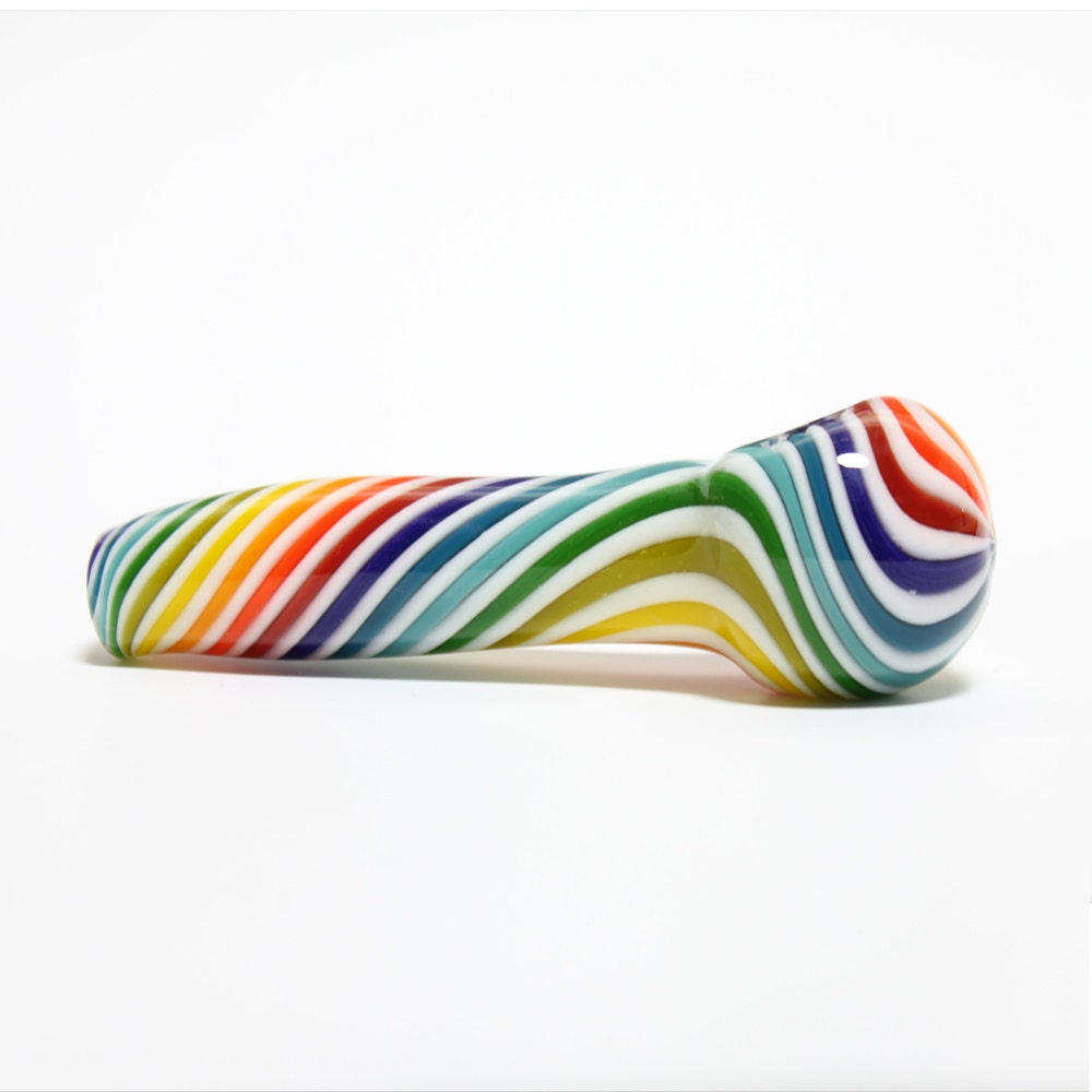 Glass Pipe - Rainbow - Hedcraft Glassworks-
