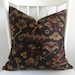 Decorative pillow cover - Throw pillow - 16x16 - Black - Brown - Maroon - Wakehurst Ebony Southwestern - Ralph Lauren