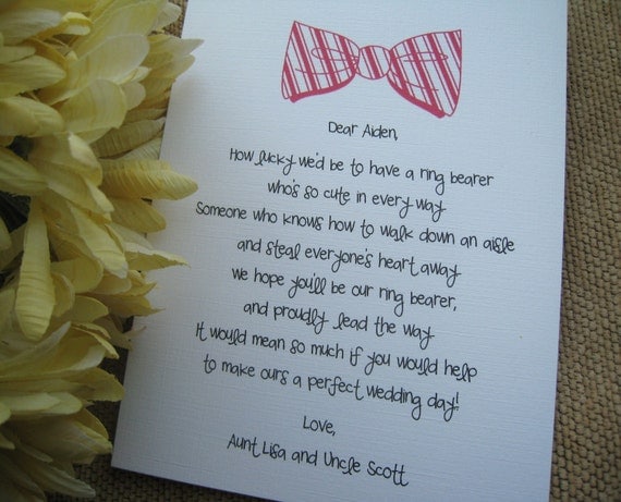 Will You Be My Ring Bearer Card