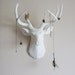 White Deer Head Wall Mount