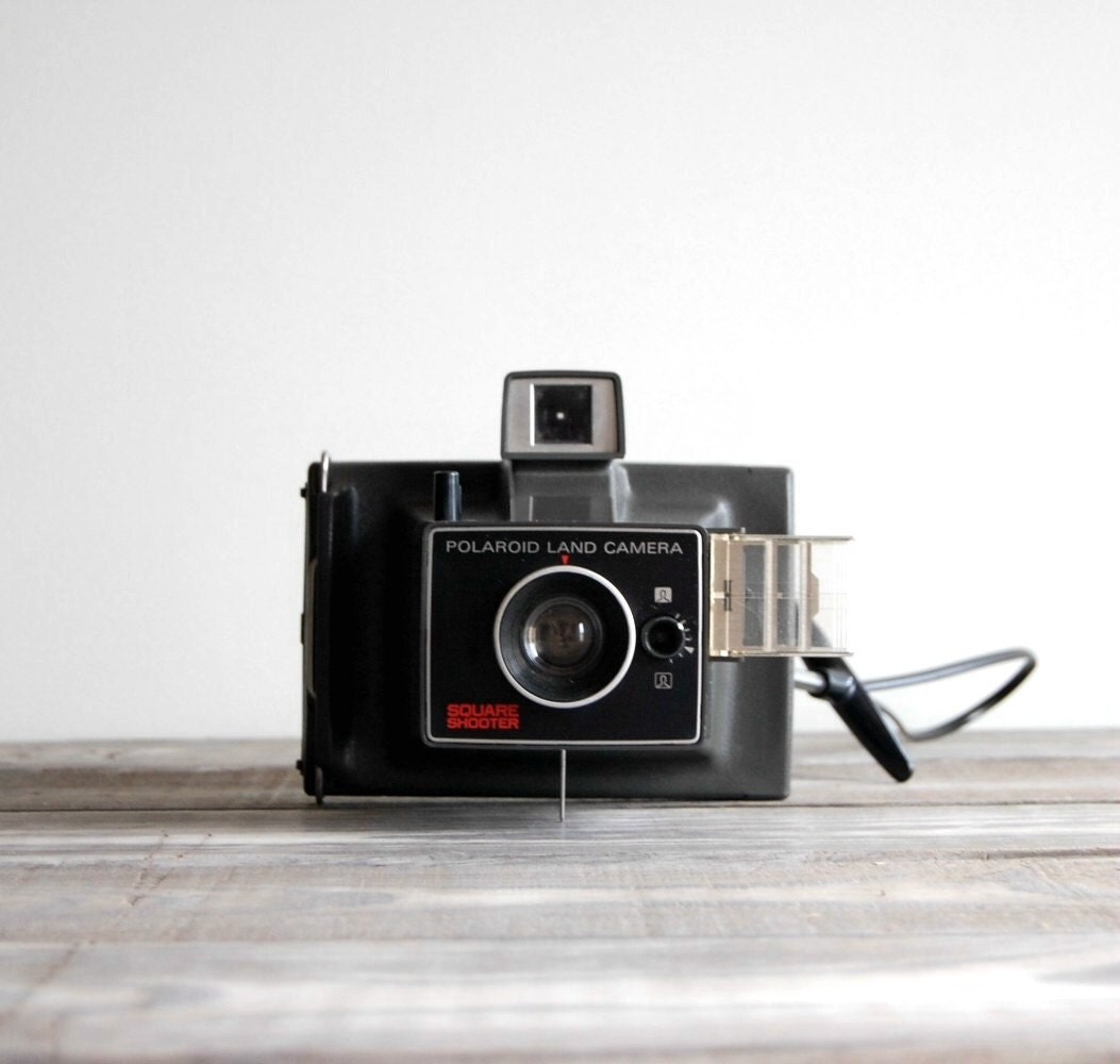 1970s Polaroid Square Shooter Camera / Vintage Polaroid Land Camera