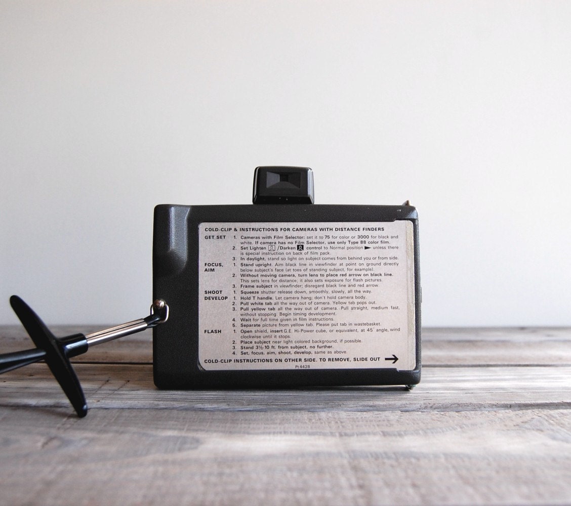 1970s Polaroid Square Shooter Camera / Vintage Polaroid Land Camera