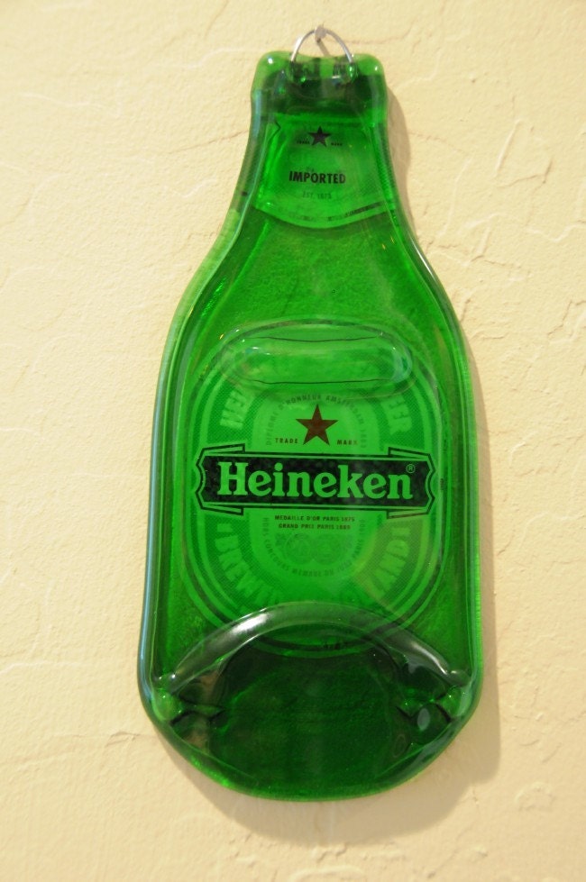 Recycle Heineken Beer Bottle Wall Art/Spoon rest