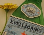 San Pellegrino Glass Bottle Recycled Into a Wall Hanging