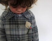 Childs wool coat - vintage inspired
