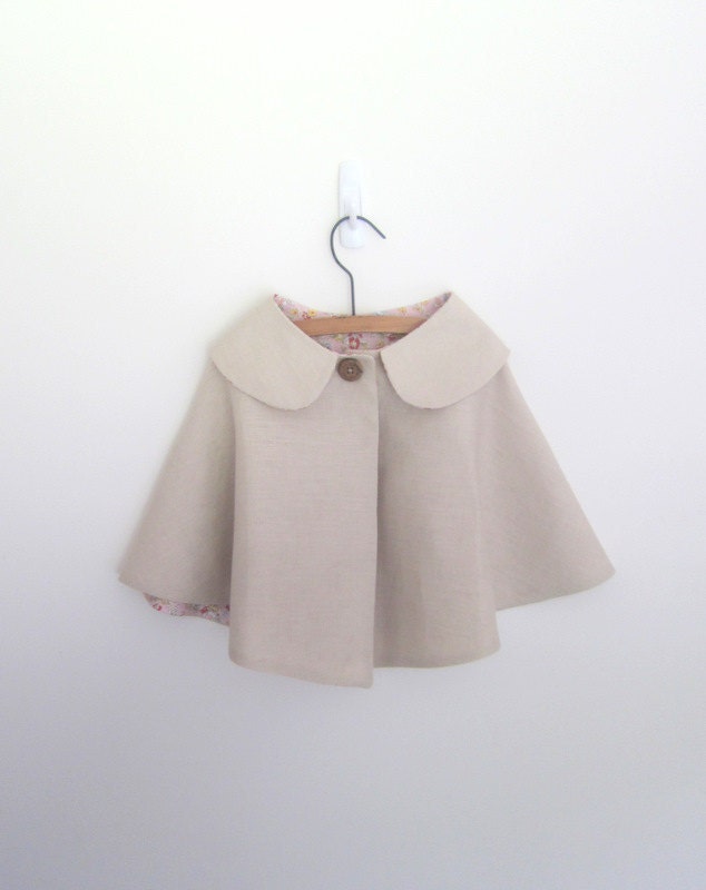 Girls Linen Cape