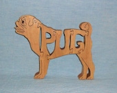 Pug Dog Wooden Puzzle