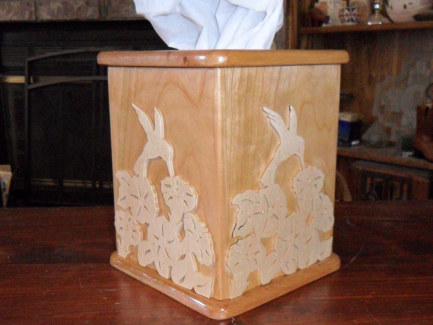 Small Hummingbird Tisue Box Holder