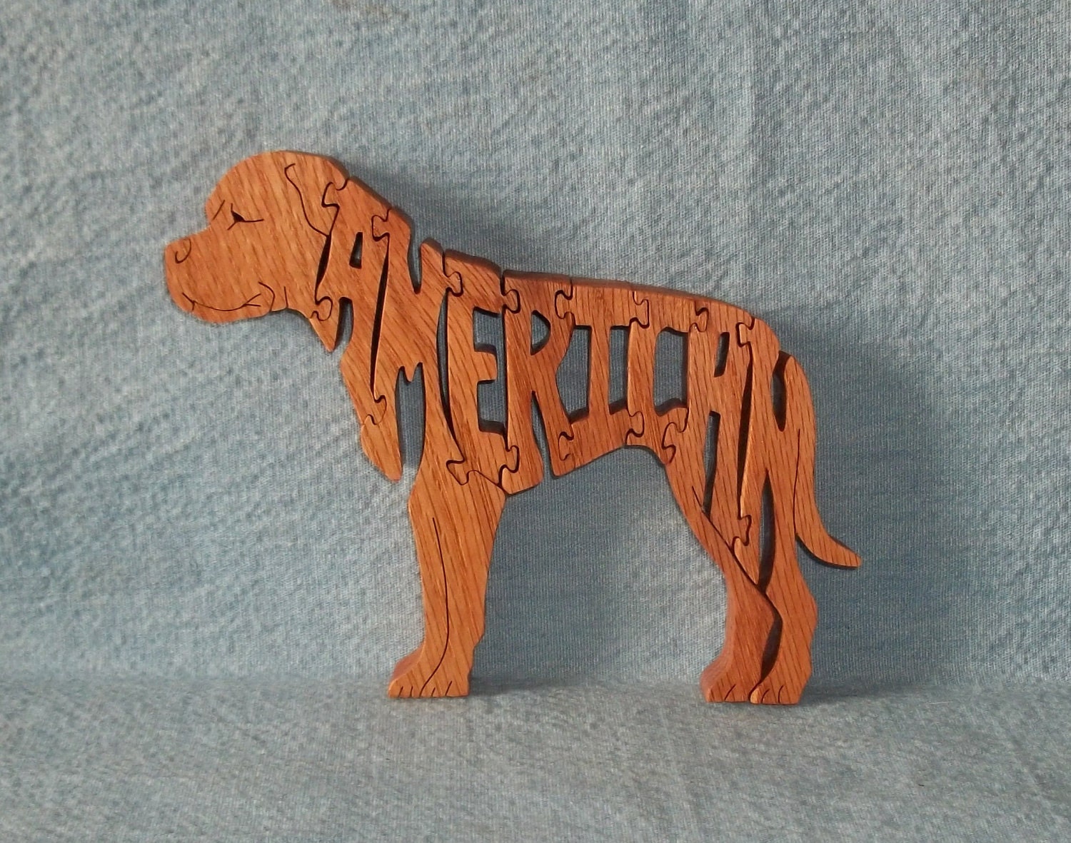 American Bulldog Wooden Puzzle