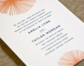 Burst - Flat Wedding Invitation Sample