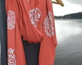 Dahlia Wrap - burnt orange