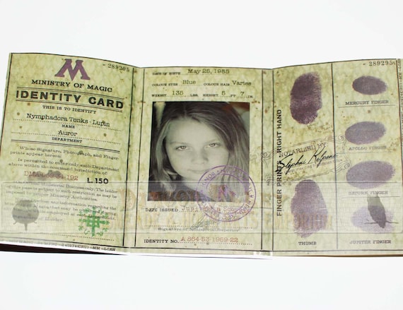 Official Wizard ID booklet from the Ministry of Magic