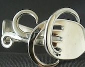 Fork Cuff  Bracelet Made from an Antique Silver Fork