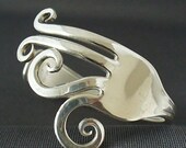 Fork Cuff  Bracelet Made from an Antique Silver Fork