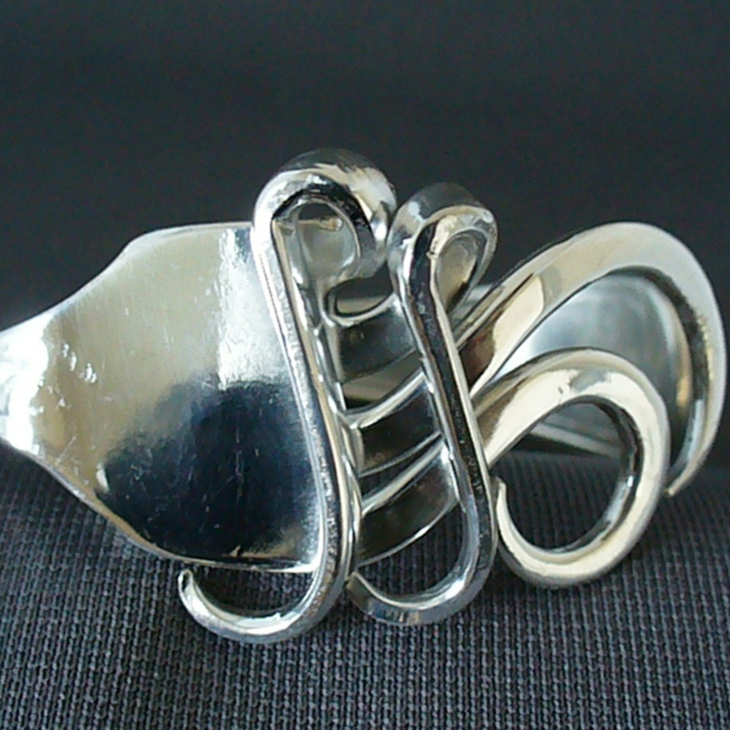 Upcycled Eco Friendly Antique Silverware Jewelry Fork Bracelet