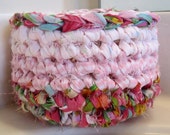 Passion for Pink Crocheted Basket