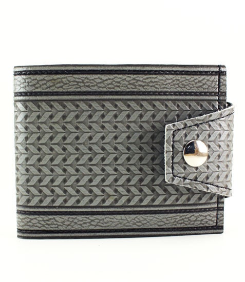 Chevron Grey 1960 GMC Truck Bench Wallet - Vegan