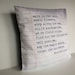 POEM cushion, Organic cotton poem cushion, printed on notebook fabric, 16inch, cushion cover, pillow, cushion