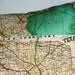 Pillow cover map cushion Texas, Organic cotton, cushion cover, pillow cover, throw pillow, decorative pillow.